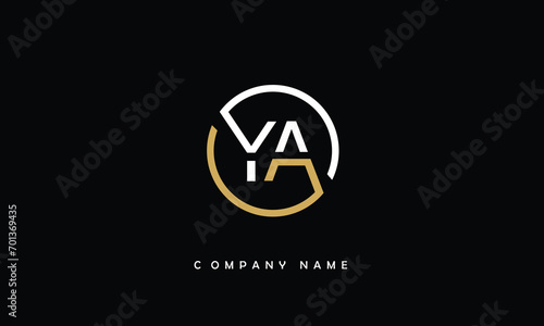 YA, AY, Y, A Abstract Letters Logo Monogram