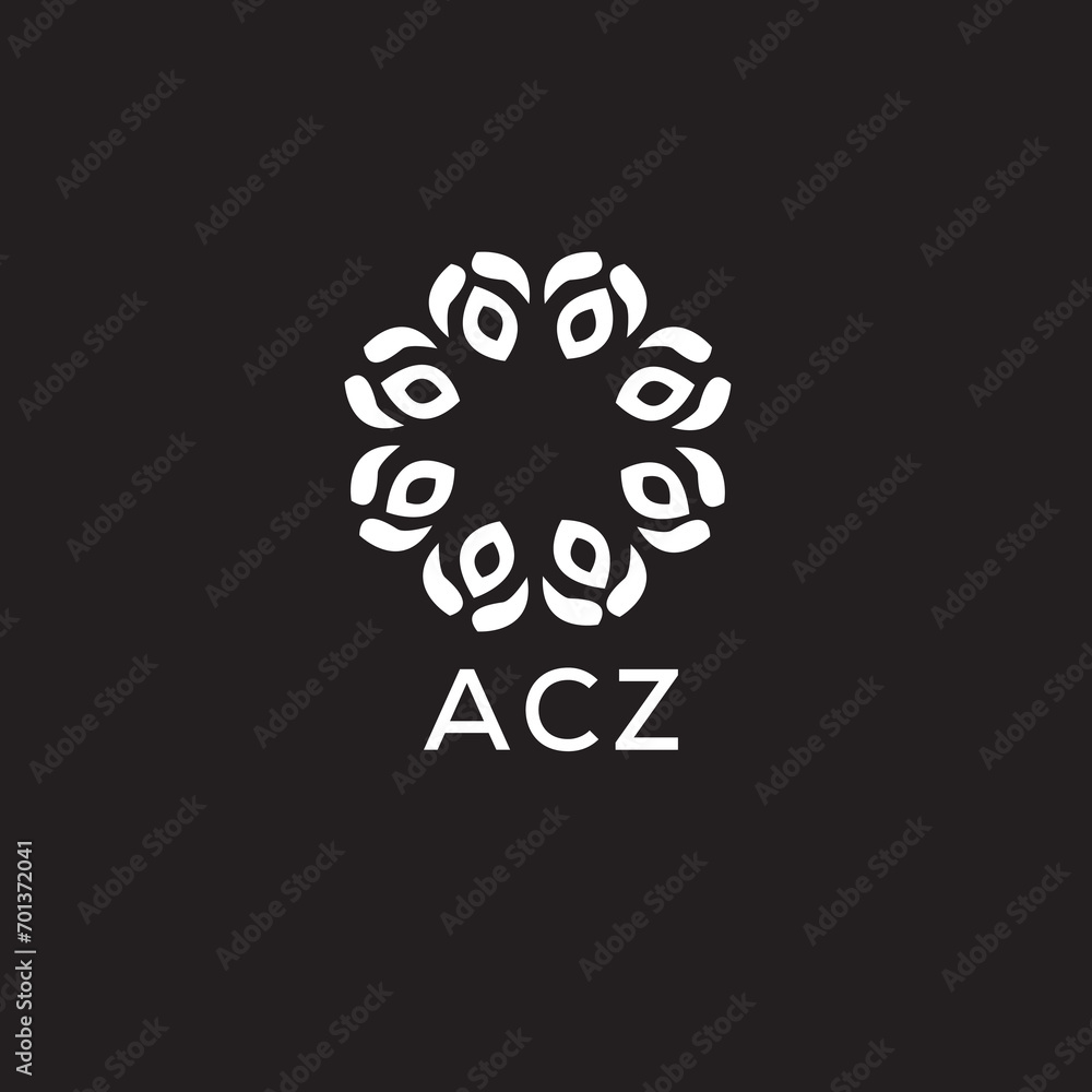 ACZ Letter logo design template vector. ACZ Business abstract connection vector logo. ACZ icon circle logotype.
