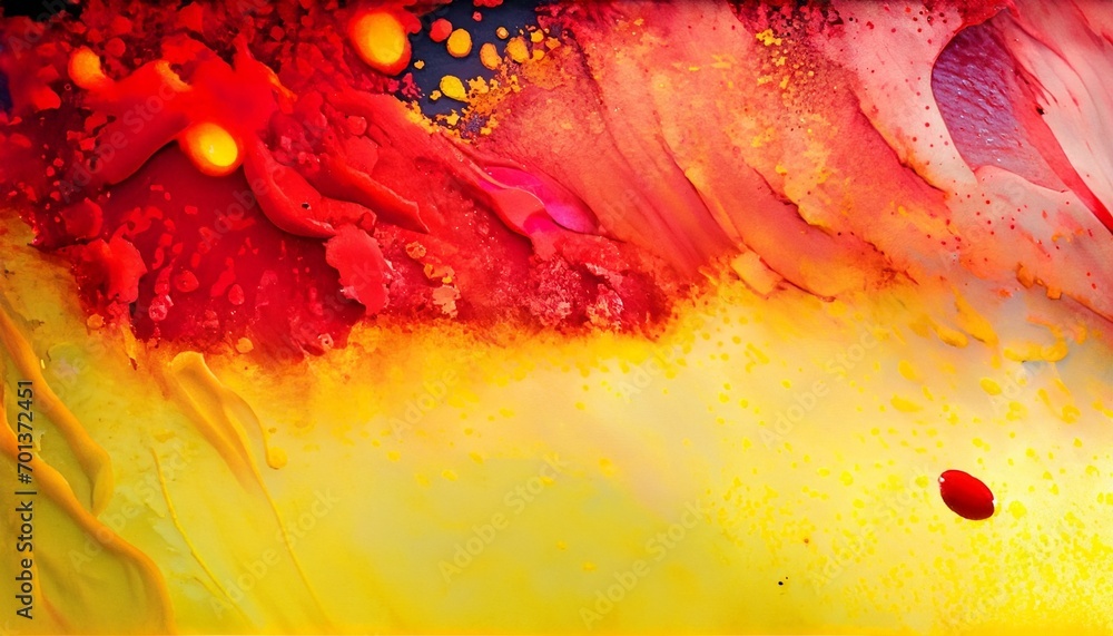 red yellow background with spilled color inspiration suitable for cover