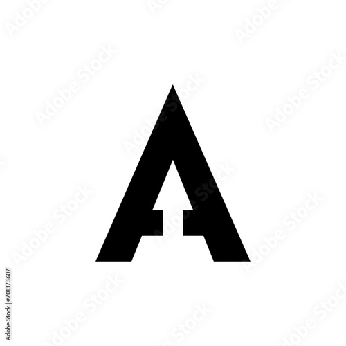 Initial letter A arrow logo design, Up arrow finance logo icon, Arrowhead design for Archer Archery Outdoor Apparel logo design