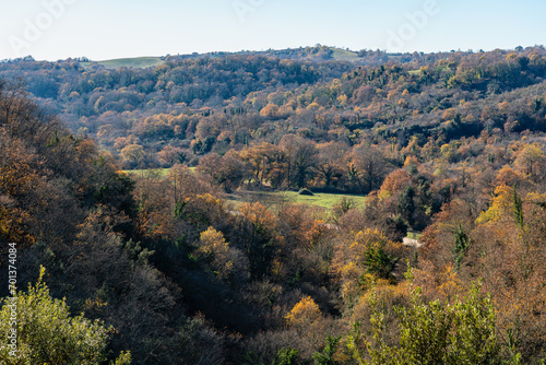 Beautiful scene in the Veio Regional Park, near Formello, Province of Rome, Lazio, Italy.