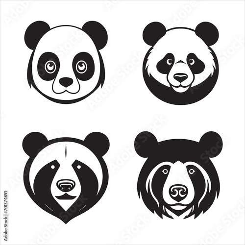 Fototapeta Naklejka Na Ścianę i Meble -  happy Cute Panda  vector design