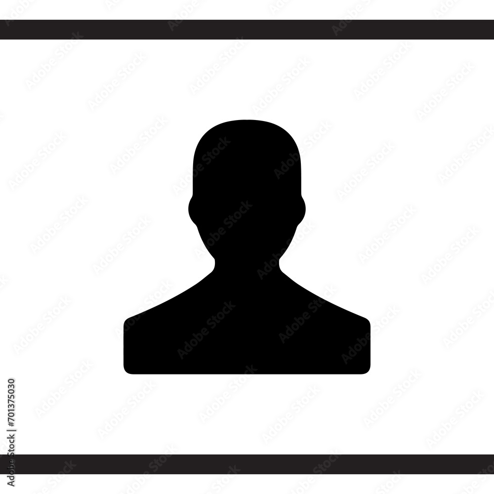 User icon vector. Profile symbol in trendy flat style. Profile vector icon illustration isolated on white background User icon vector. Profile symbol in trendy flat style. Profile vector icon illustration isolated on white background