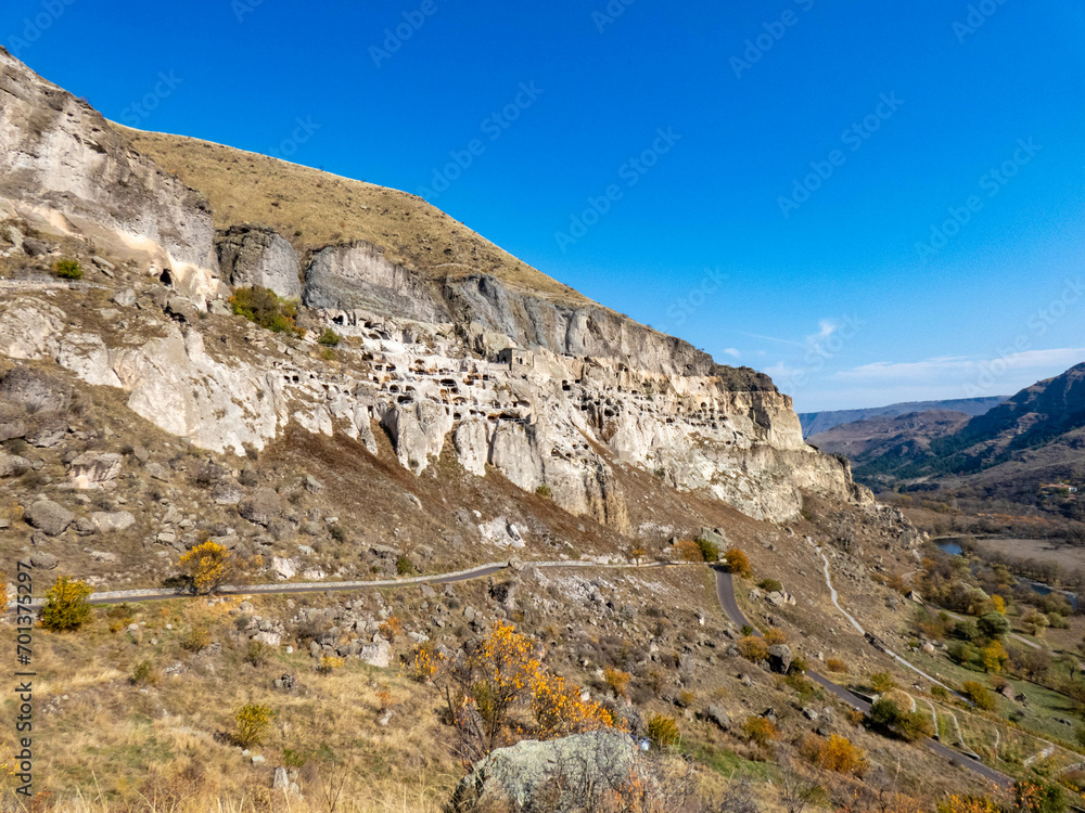 Vardzia cave city in couthern Georgia