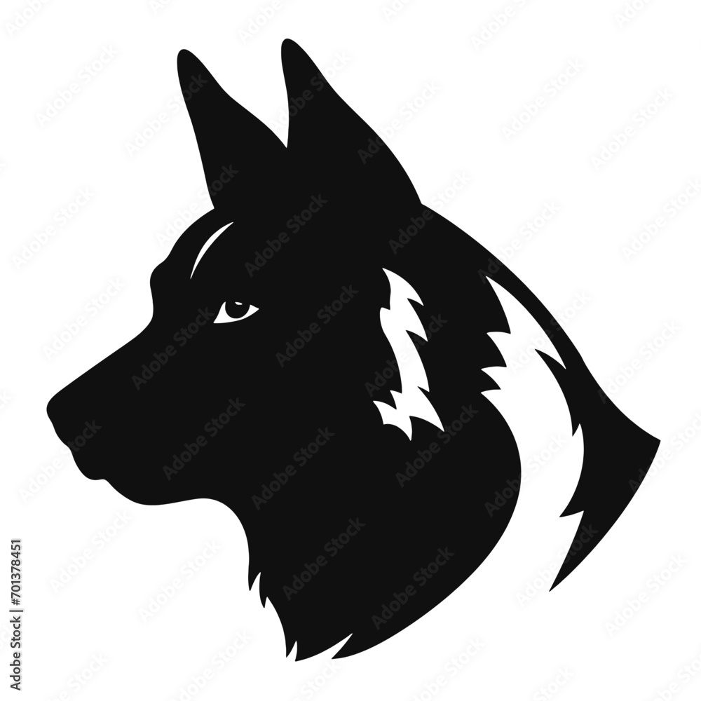 Fototapeta premium Akita vector illustration 