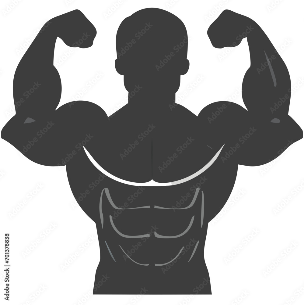 Fototapeta premium Muscles vektor icon illustation