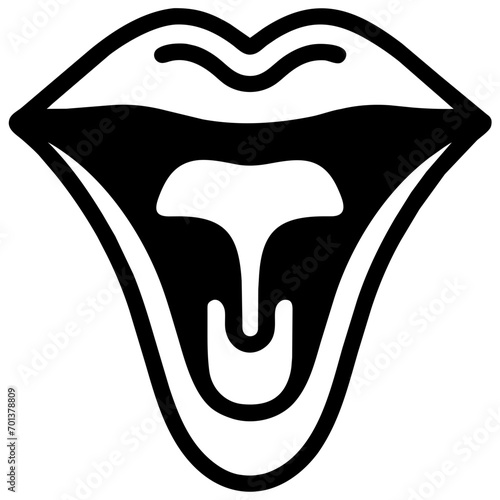 Uvula vektor icon illustation