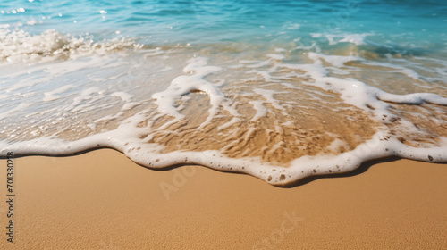 Serene Seascape: Beach Carpet Closeup with Crystal Clear Waters