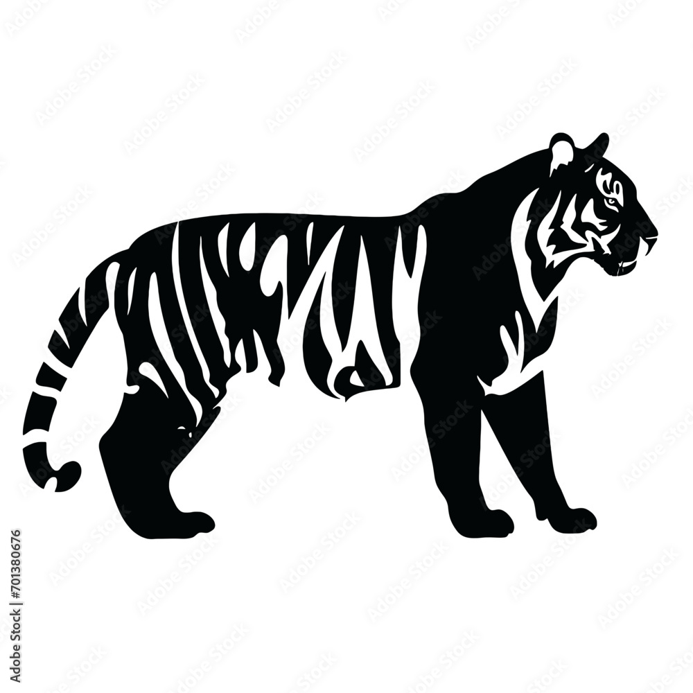 Naklejka premium tiger mascot
