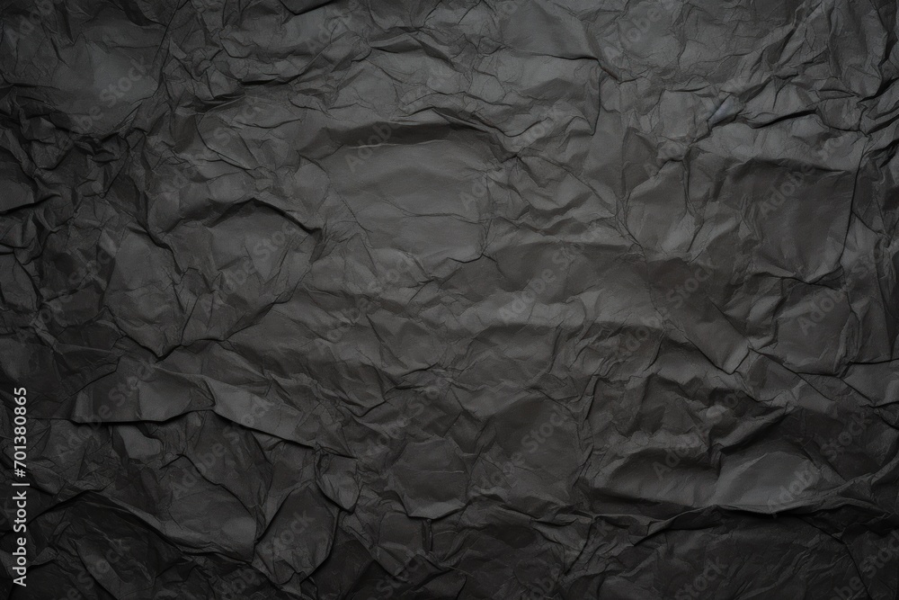 Blank black recycled paper, crumpled texture background, rough vintage page Blank black recycled paper, crumpled texture background, rough vintage page