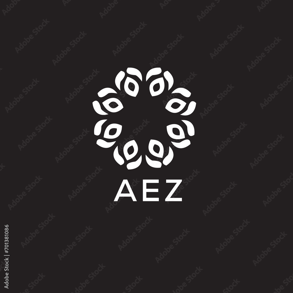 AEZ Letter logo design template vector. AEZ Business abstract connection vector logo. AEZ icon circle logotype.
