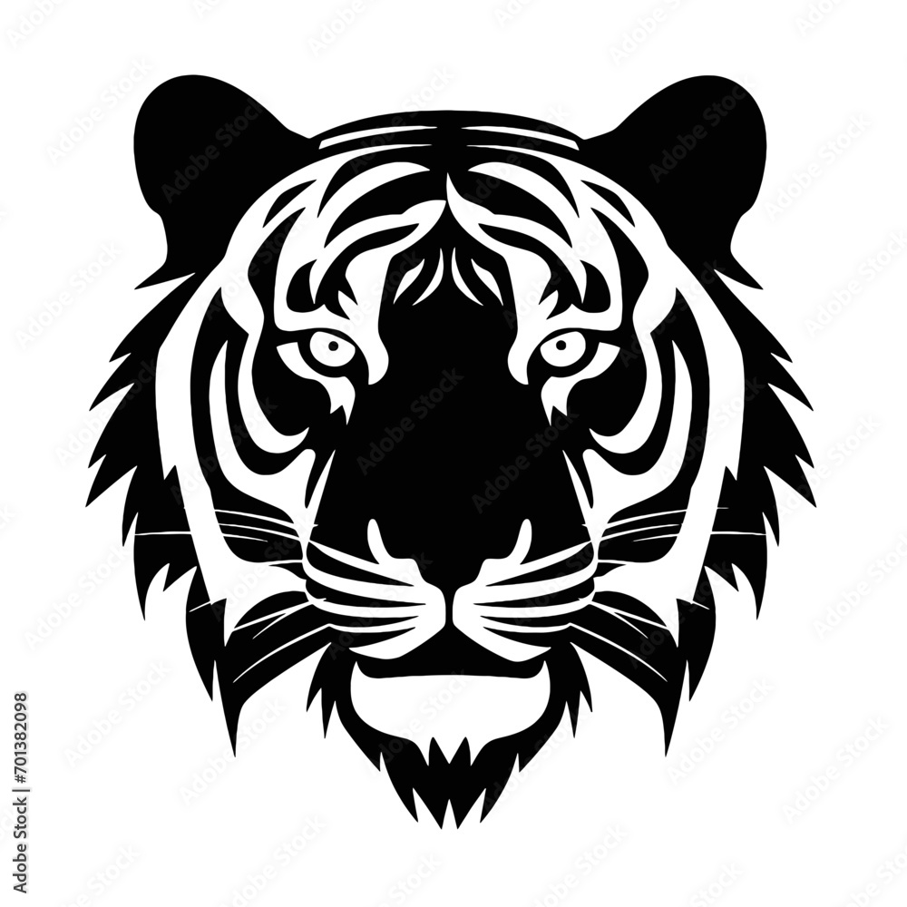 Obraz premium tiger head vector