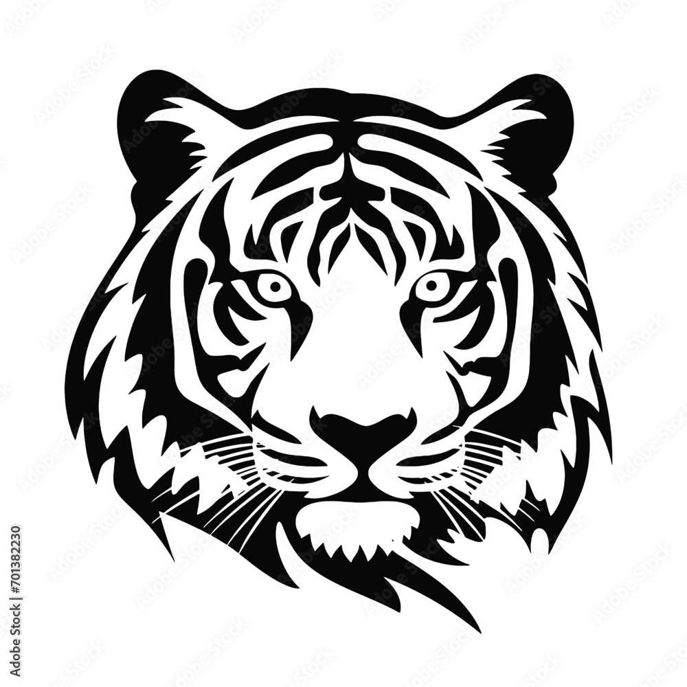 tiger head vector