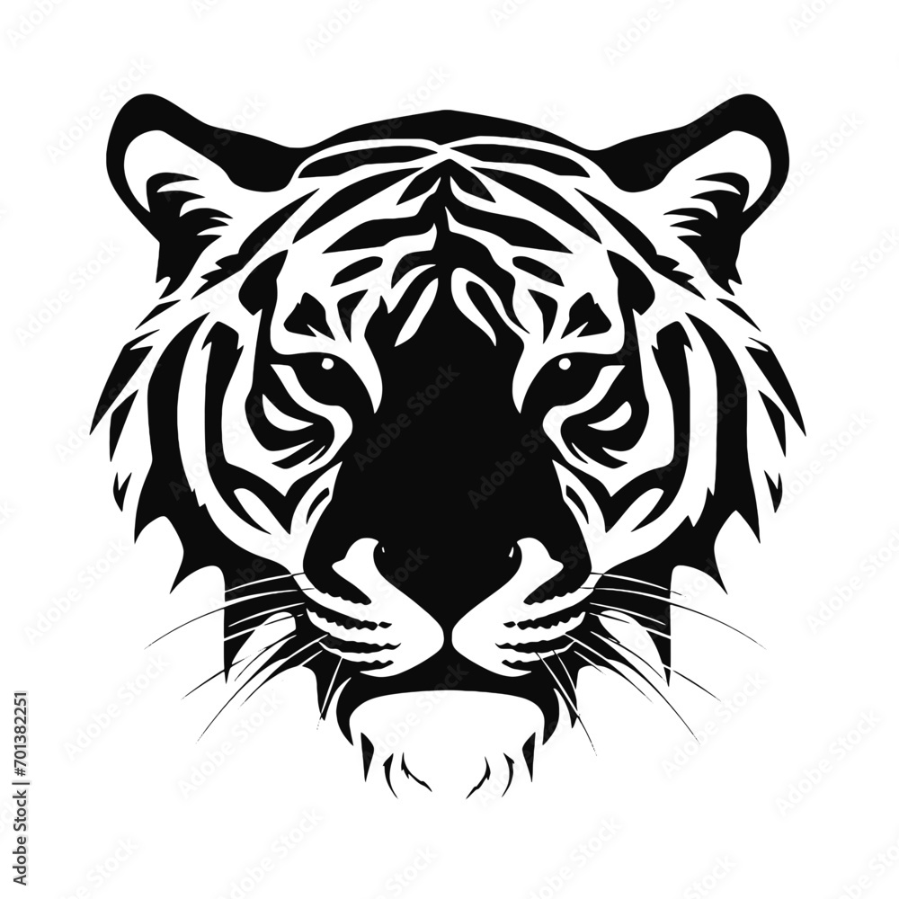 tiger head vector