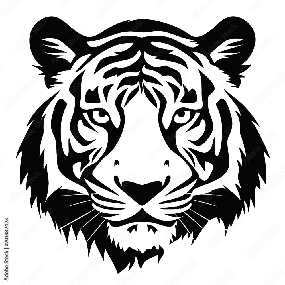 Obraz premium tiger head vector
