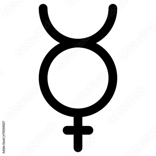 Man symbol icon in outline style. Simple male gender vector illustration — pixel-perfect icon.