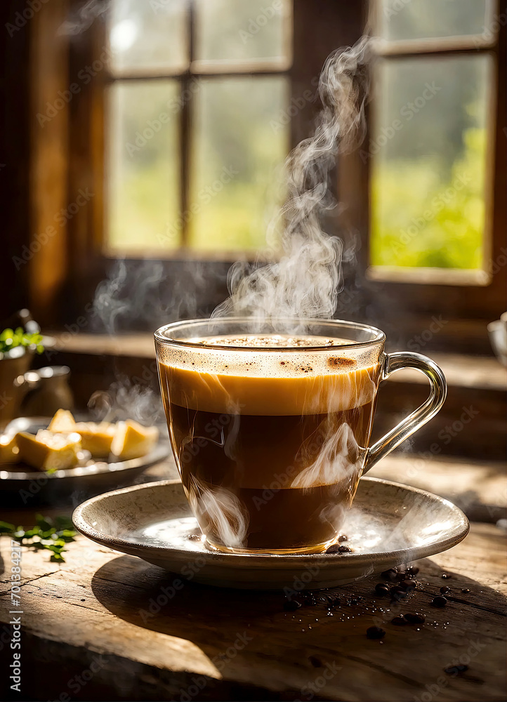 Cup of coffee with coffee beans. Steamed coffee. Morning coffee. Coffee cup close-up. Coffee advertising. Hot coffee. Cup of coffee with coffee beans. Steamed coffee. Morning coffee. Coffee cup close-up. Coffee advertising. Hot coffee.
