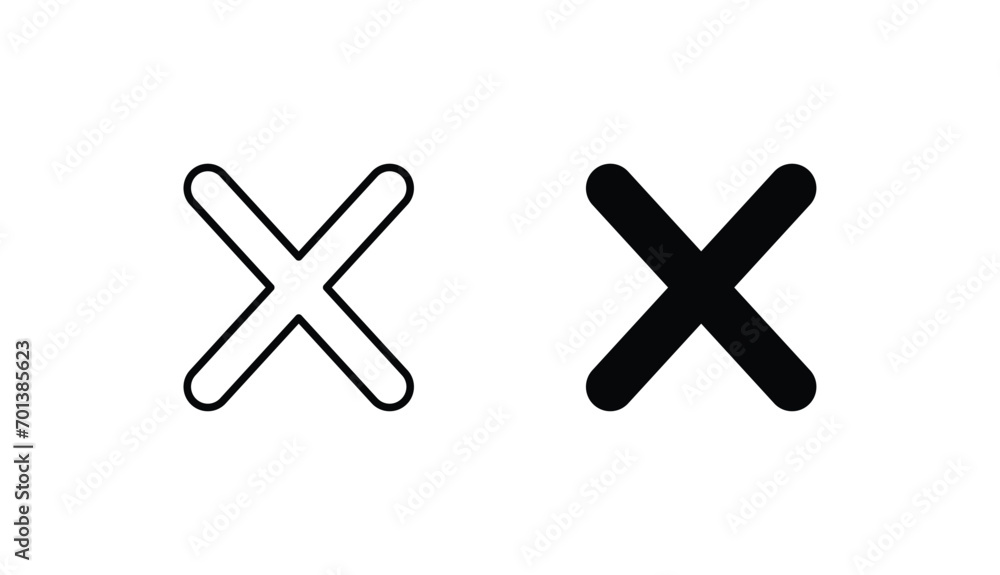 X icon design with white background stock illustration X icon design with white background stock illustration