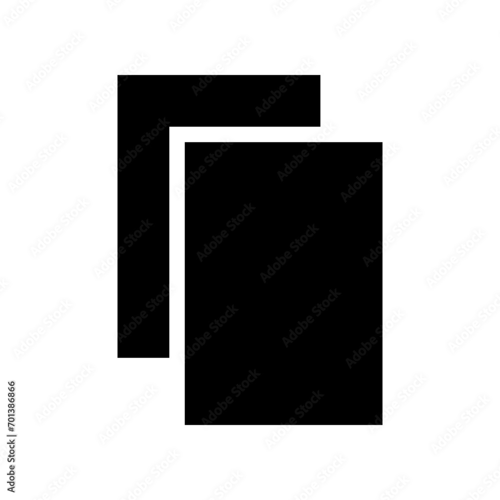 Copy icon in filled glyph style. Simple documents vector illustration — pixel-perfect icon. Copy icon in filled glyph style. Simple documents vector illustration — pixel-perfect icon.