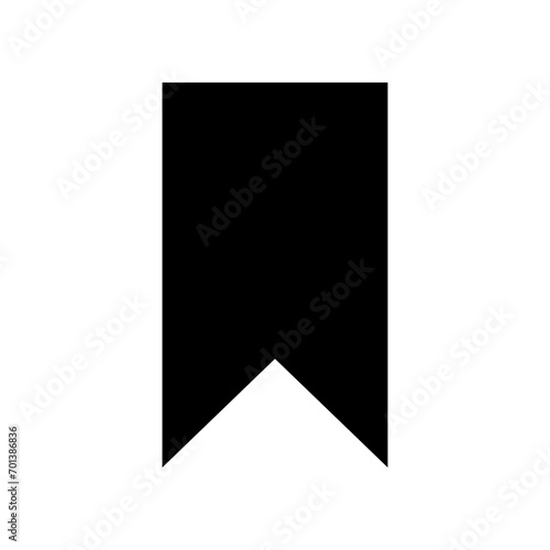 Bookmark icon in filled glyph style. Simple save symbol vector illustration — pixel-perfect icon.