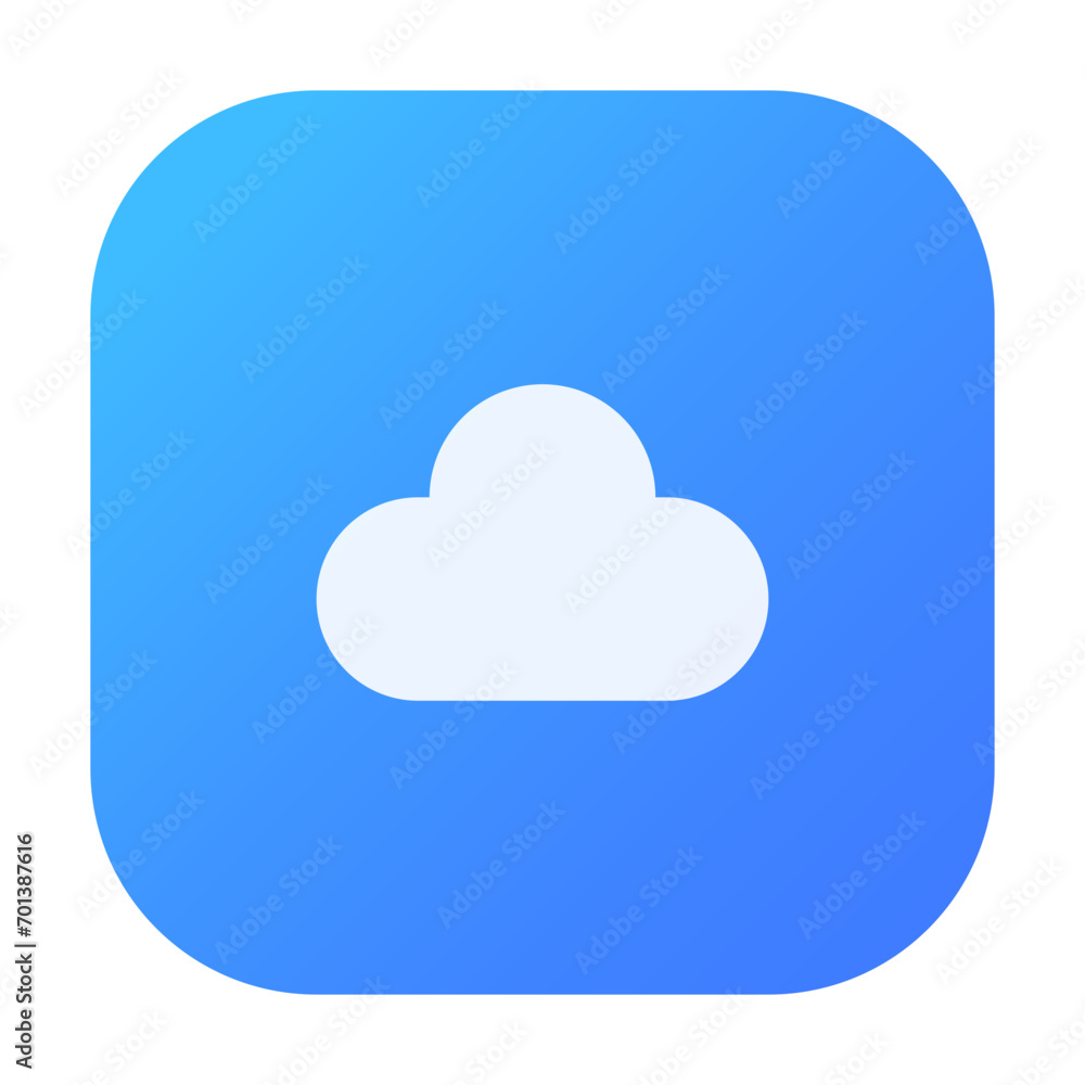 Cloud icon in gradient colorful style. Simple weather vector illustration — pixel-perfect icon. Cloud icon in gradient colorful style. Simple weather vector illustration — pixel-perfect icon.