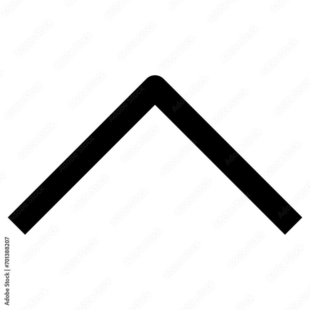 Chevron up icon in outline. Simple direction pictogram vector illustration — pixel-perfect icon. Chevron up icon in outline. Simple direction pictogram vector illustration — pixel-perfect icon.