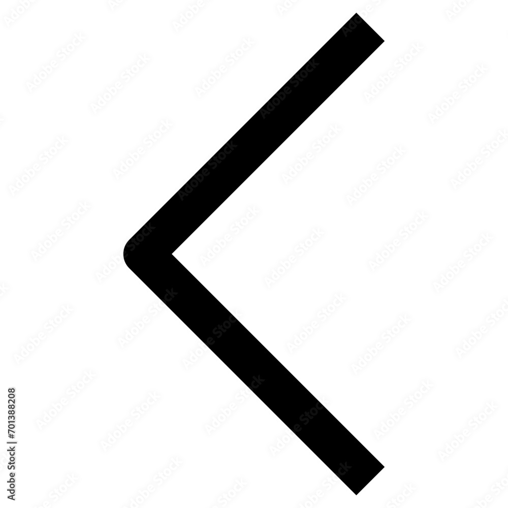 Chevron left icon in outline. Simple direction pictogram vector illustration — pixel-perfect icon. Chevron left icon in outline. Simple direction pictogram vector illustration — pixel-perfect icon.