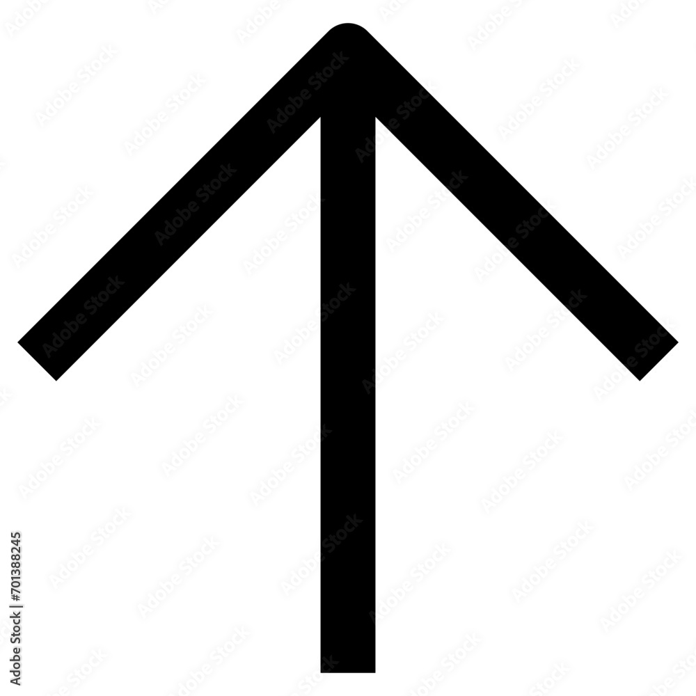 Arrow up icon in outline. Simple direction pictogram vector illustration — pixel-perfect icon. Arrow up icon in outline. Simple direction pictogram vector illustration — pixel-perfect icon.