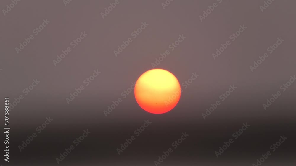 Sunset in the dark sky with birds flying Sunset in the dark sky with birds flying