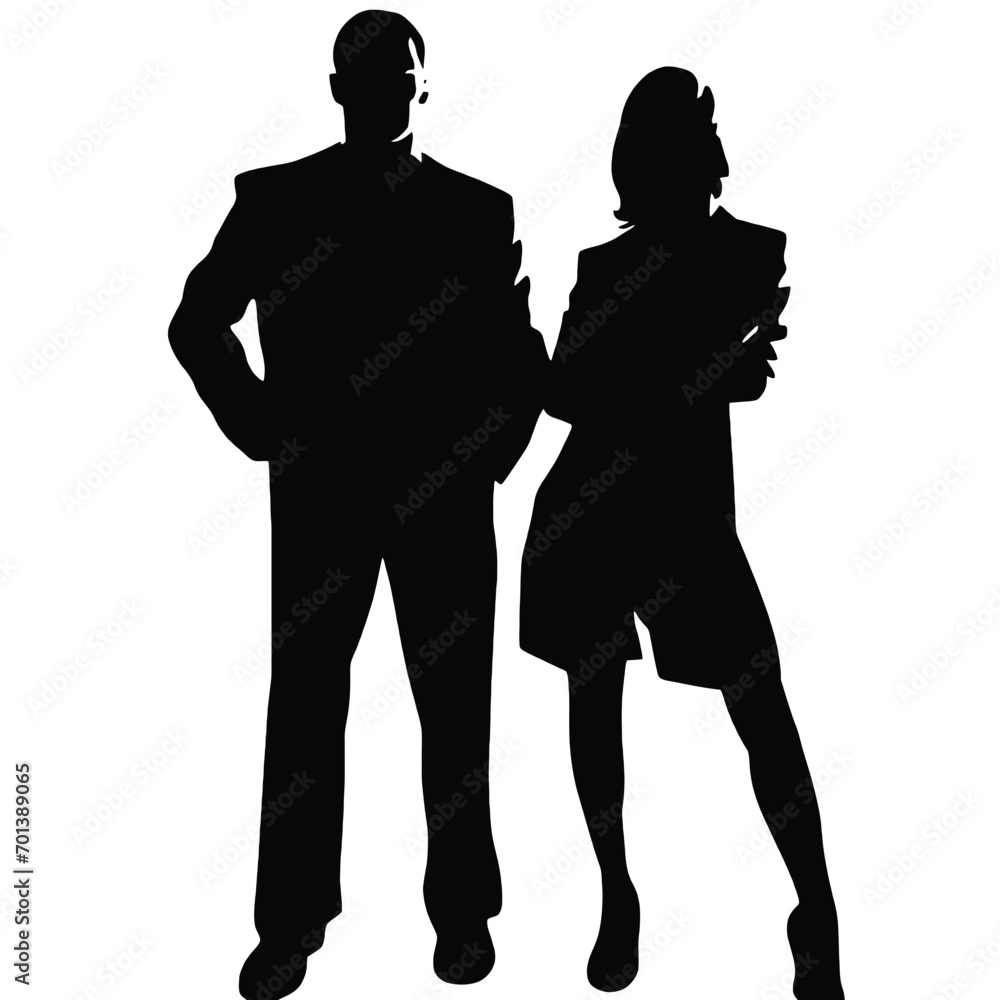 business people silhouette