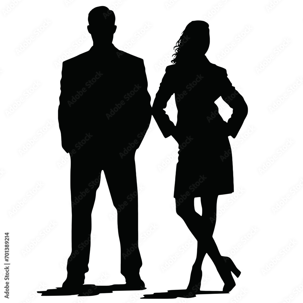 business people silhouettes vector illustration business people silhouettes vector illustration