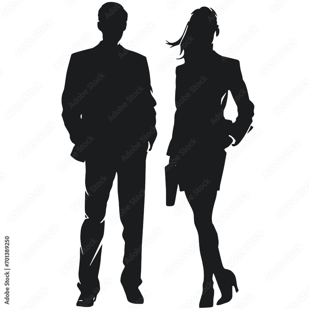 business people silhouettes vector illustration business people silhouettes vector illustration