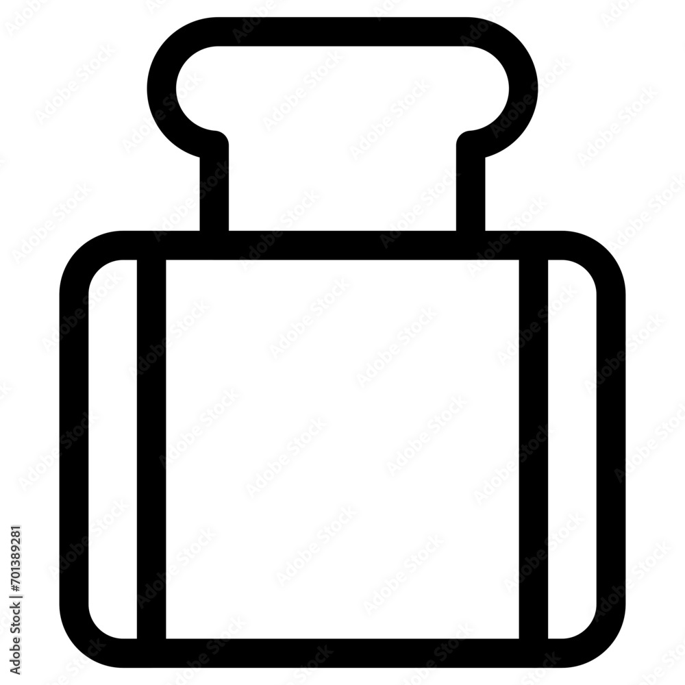 Bread toaster icon in outline style. Simple utensil vector illustration — pixel-perfect icon. Bread toaster icon in outline style. Simple utensil vector illustration — pixel-perfect icon.