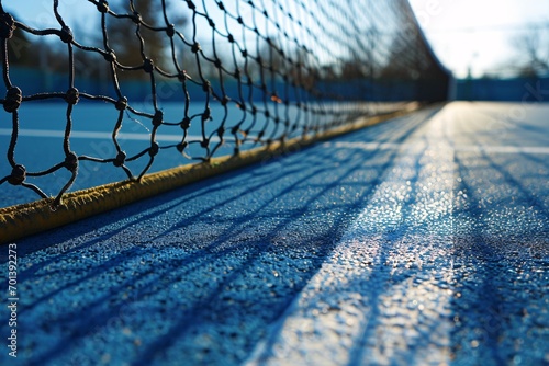 Tennis Court Net with Shadow Generative AI