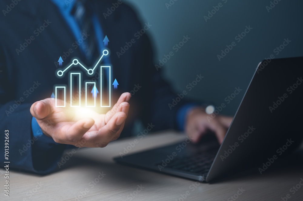 technology, marketing, increase, digital, hand, investor, smartphone, chart, analysis, balance. close up to palm of hands has bar chart HUD. there chart fluctuate by prices of market and demand. technology, marketing, increase, digital, hand, investor, smartphone, chart, analysis, balance. close up to palm of hands has bar chart HUD. there chart fluctuate by prices of market and demand.