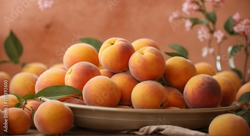 peach fuzz in a basket