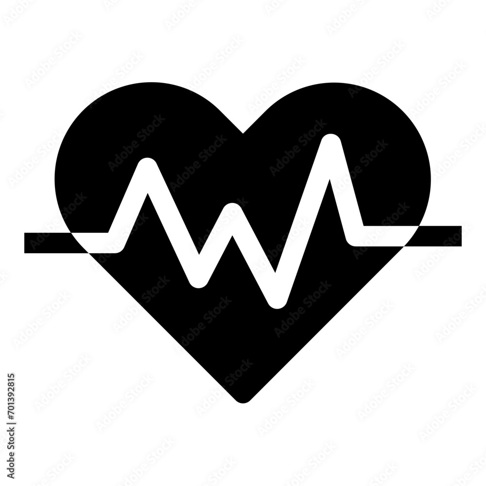 Heart rate icon in solid style. Simple medical symbol vector illustration — pixel-perfect icon. Heart rate icon in solid style. Simple medical symbol vector illustration — pixel-perfect icon.