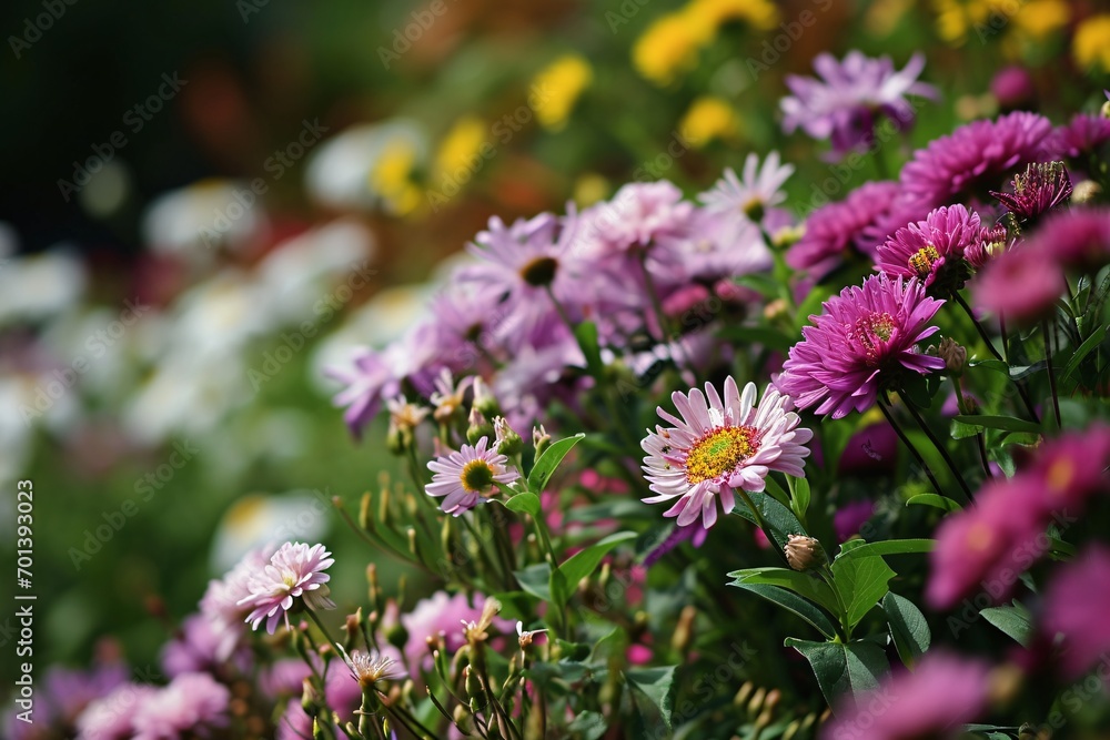Blooming Garden of Different Flowers Generative AI Blooming Garden of Different Flowers Generative AI