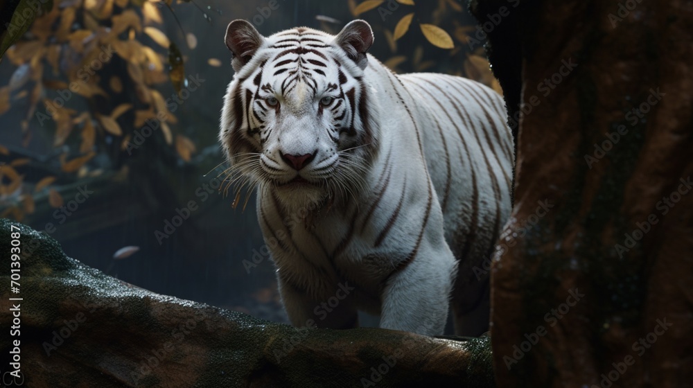 white tiger.Generative AI