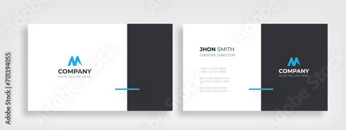 Modern Business Card Design Template Style Minimal Professional Creative And Clean Simple Visiting Name Card. This Business Card Layout is used for Your Corporate And Personal Branding Identity. 