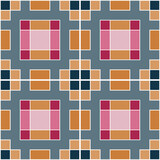   Bright, seamless pattern of geometric shapes.