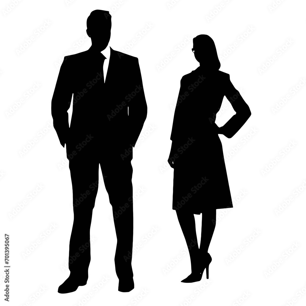 business people silhouettes