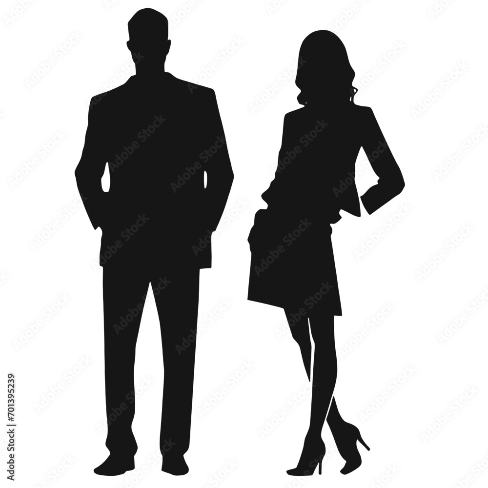 business people silhouettes