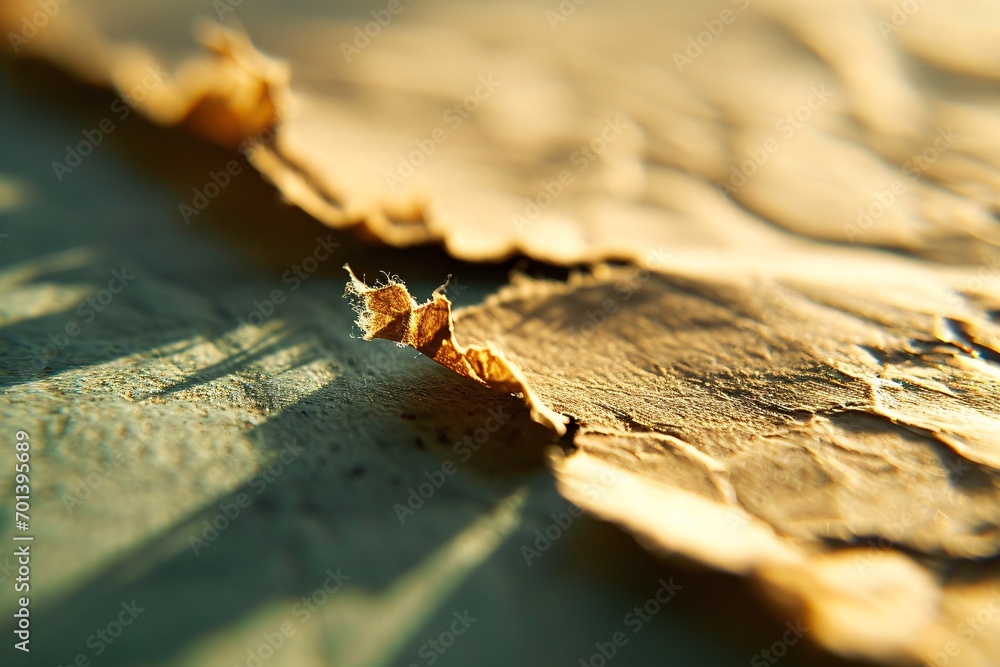 A piece of paper with a hole in it. Generative AI A piece of paper with a hole in it. Generative AI