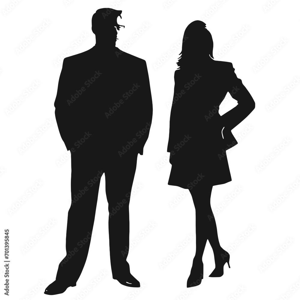 business people silhouettes