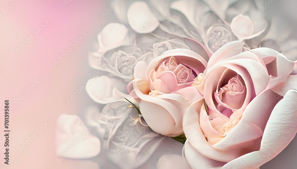 Fototapeta premium pink rose suitable as an abstract background for the holiday of St. Valentine