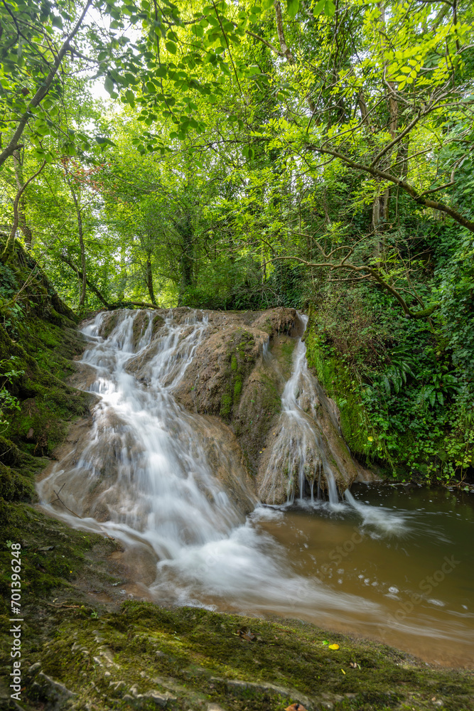 Waterfall Cascade d'Autoire near Autoire in French highlands, departement Lot, Midi-Pyrenees, France Waterfall Cascade d'Autoire near Autoire in French highlands, departement Lot, Midi-Pyrenees, France