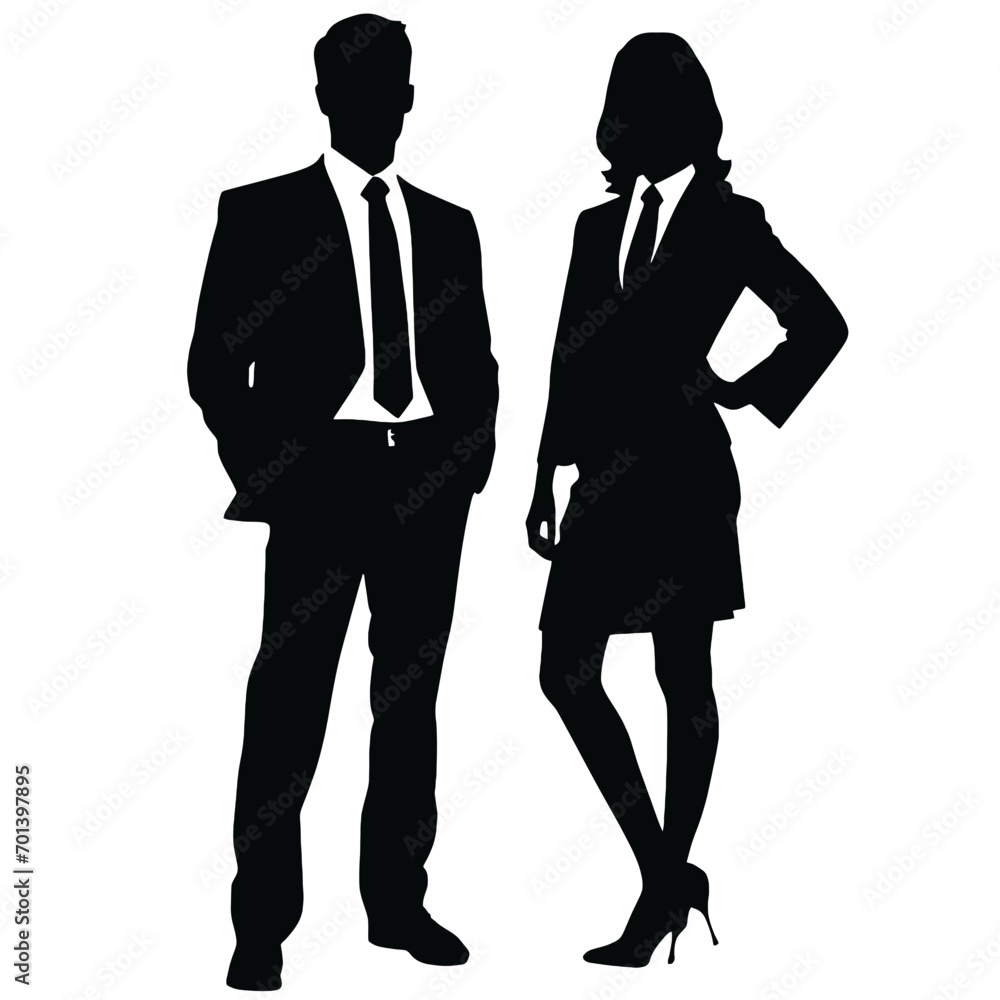 business people silhouette 