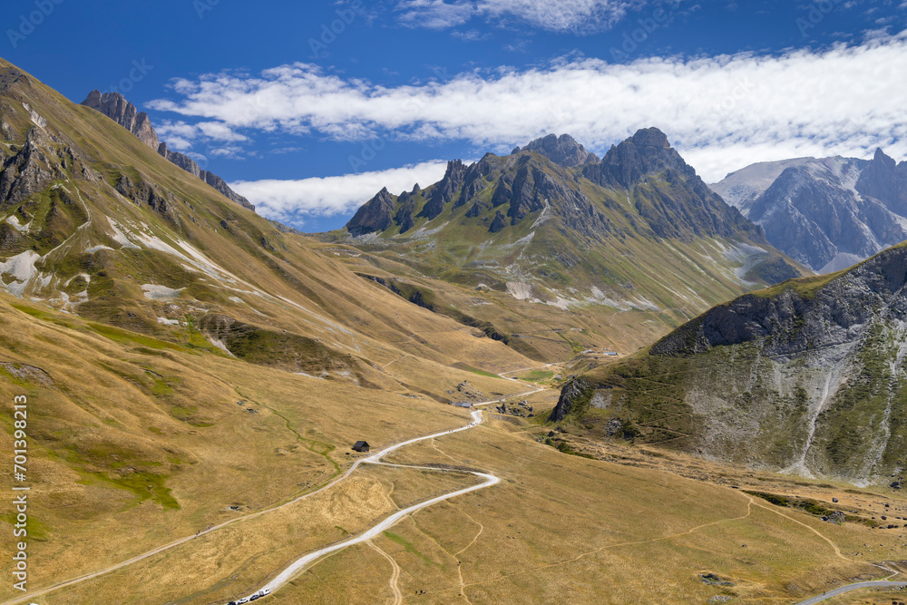 Landscape near Col de la Pare and Col des Rochillesr, Hautes-Alpes, France