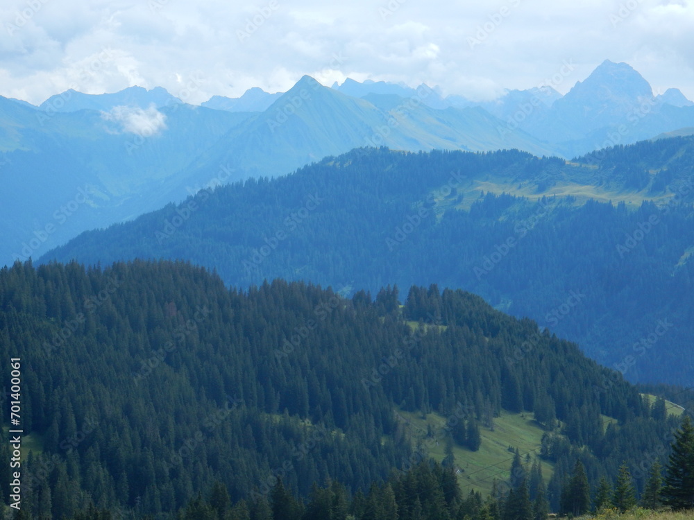 alpine landscape in Damuls, Voralberg, Austria
